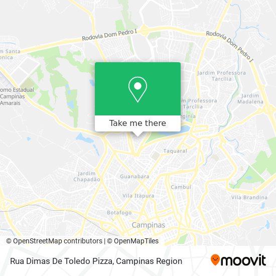 Mapa Rua Dimas De Toledo Pizza