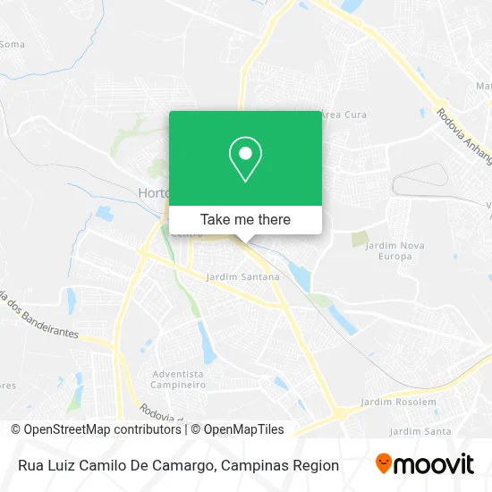Rua Luiz Camilo De Camargo map
