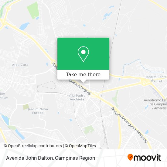 Mapa Avenida John Dalton