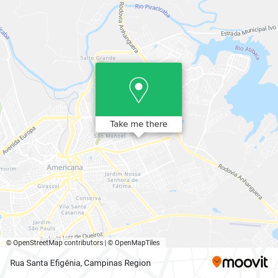 Mapa Rua Santa Efigênia