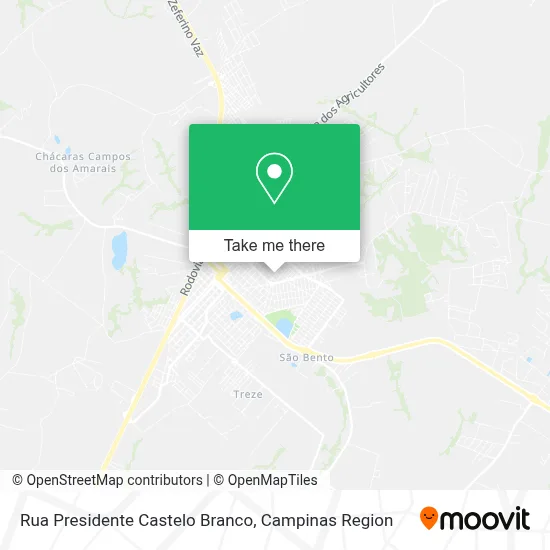 Rua Presidente Castelo Branco map
