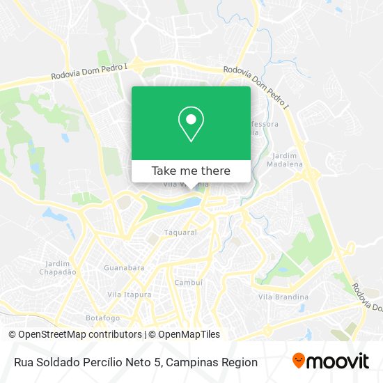 Mapa Rua Soldado Percílio Neto 5