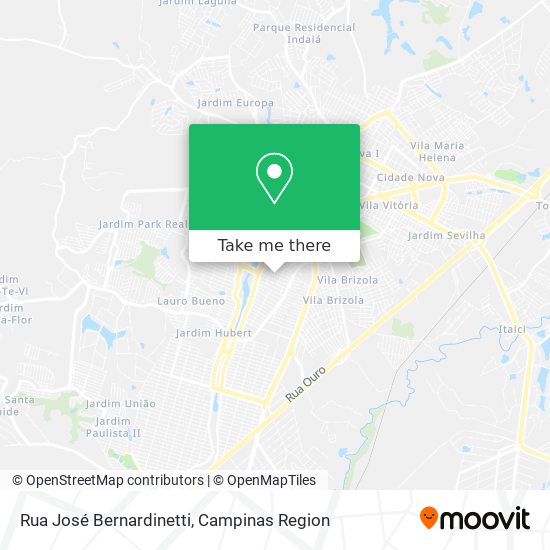 Rua José Bernardinetti map
