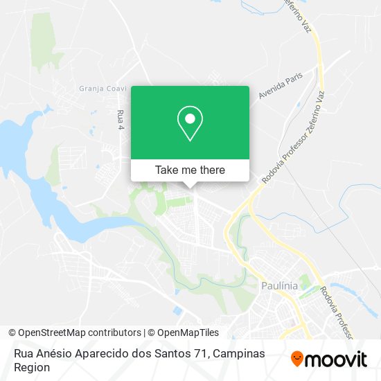 Mapa Rua Anésio Aparecido dos Santos 71