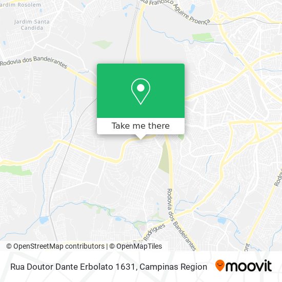 Rua Doutor Dante Erbolato 1631 map