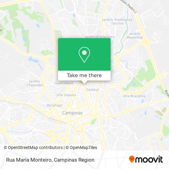 Mapa Rua Maria Monteiro