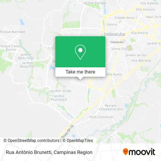 Rua Antônio Brunetti map