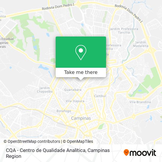 Mapa CQA - Centro de Qualidade Analítica