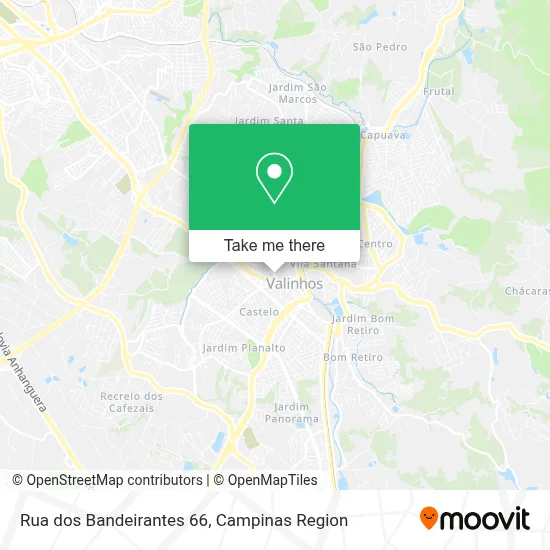 Rua dos Bandeirantes 66 map