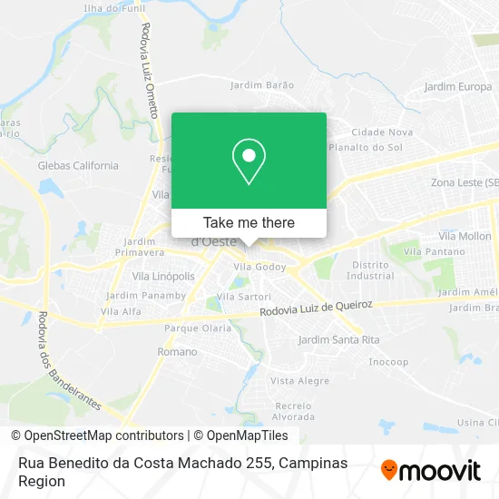 Rua Benedito da Costa Machado 255 map