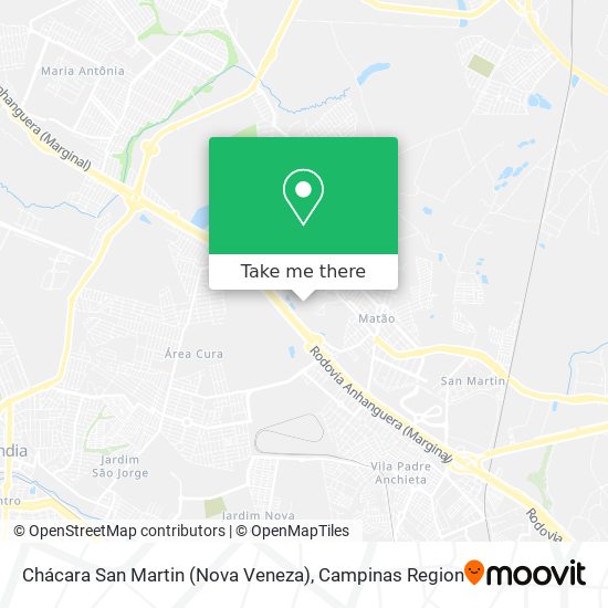 Chácara San Martin (Nova Veneza) map