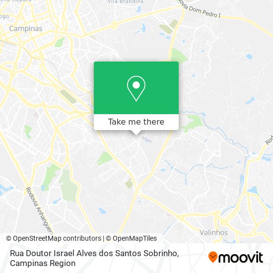 Rua Doutor Israel Alves dos Santos Sobrinho map