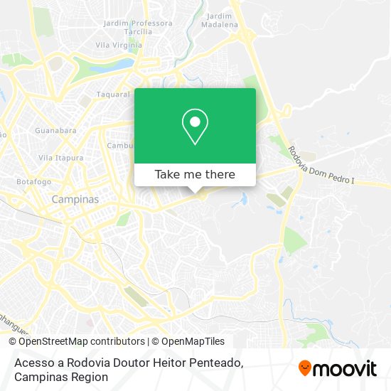 Mapa Acesso a Rodovia Doutor Heitor Penteado