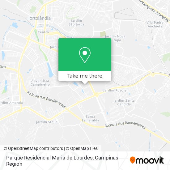 Parque Residencial Maria de Lourdes map