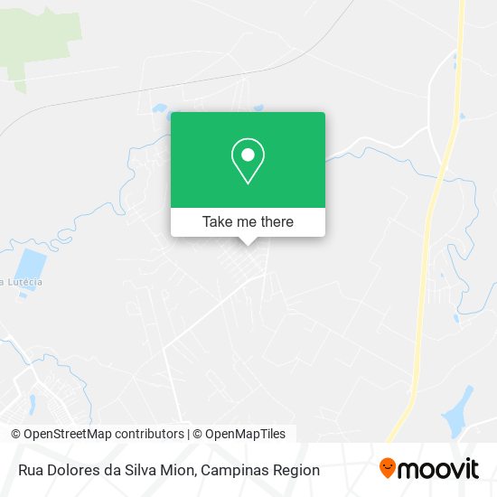 Mapa Rua Dolores da Silva Mion