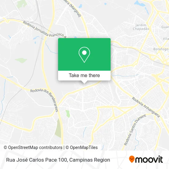Rua José Carlos Pace 100 map