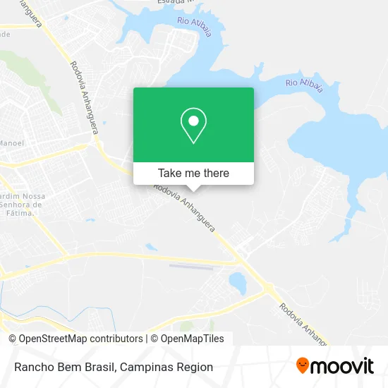 Rancho Bem Brasil map