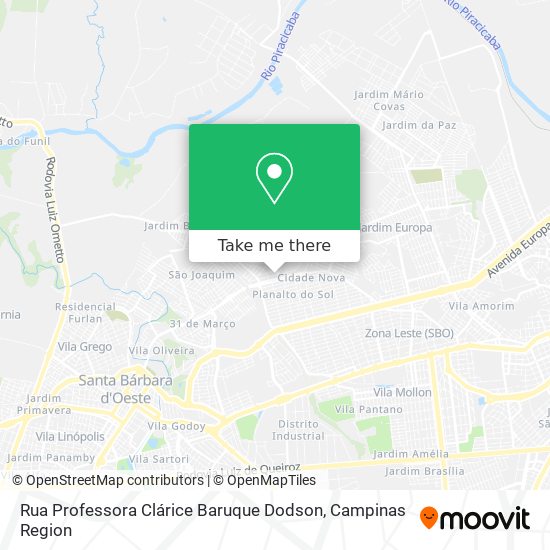 Rua Professora Clárice Baruque Dodson map