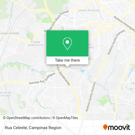 Rua Celeste map