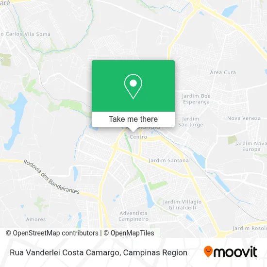 Rua Vanderlei Costa Camargo map