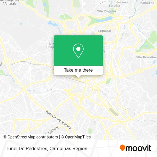 Tunel De Pedestres map