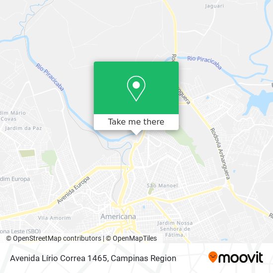 Avenida Lírio Correa 1465 map