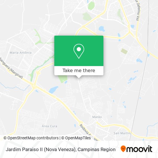 Jardim Paraiso II (Nova Veneza) map