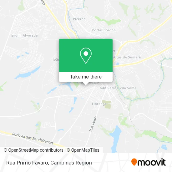 Rua Primo Fávaro map
