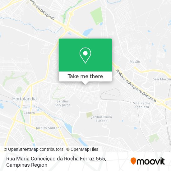 Mapa Rua Maria Conceição da Rocha Ferraz 565