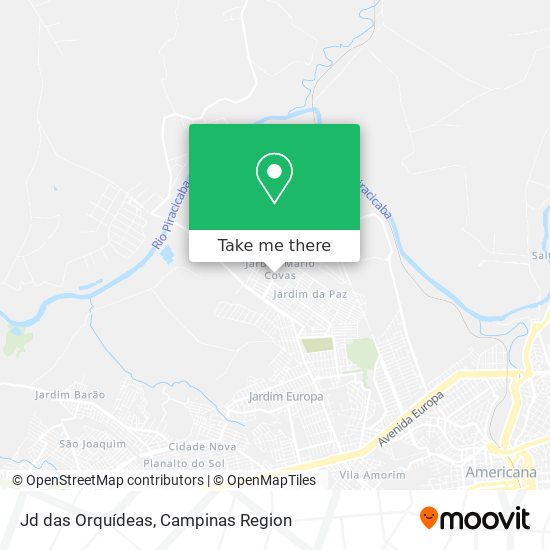 Jd das Orquídeas map