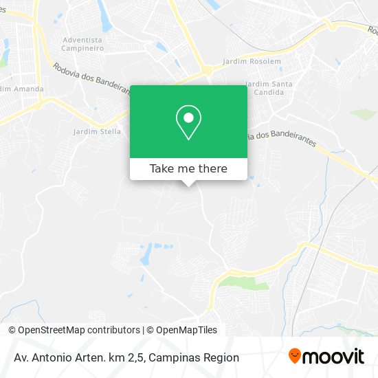Av. Antonio Arten. km 2,5 map