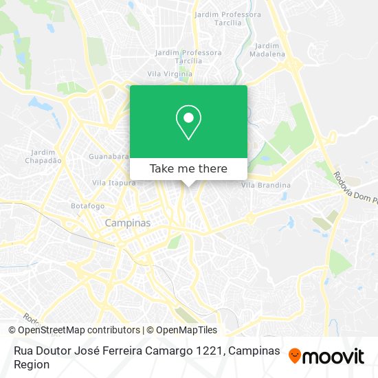 Rua Doutor José Ferreira Camargo 1221 map