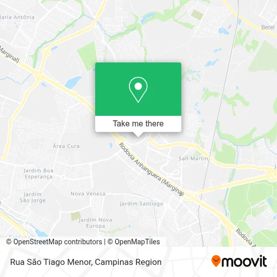 Rua São Tiago Menor map