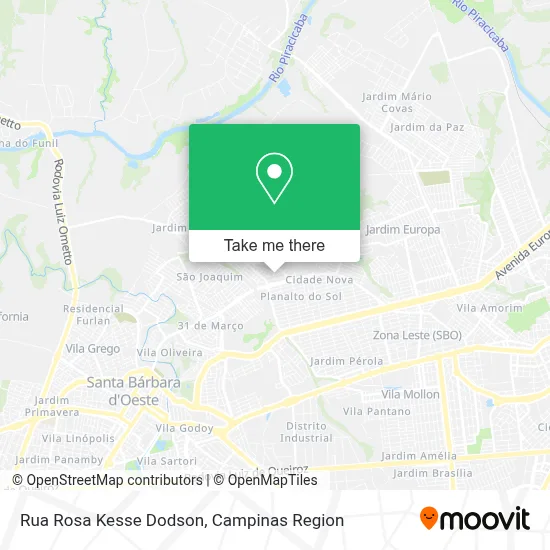Rua Rosa Kesse Dodson map
