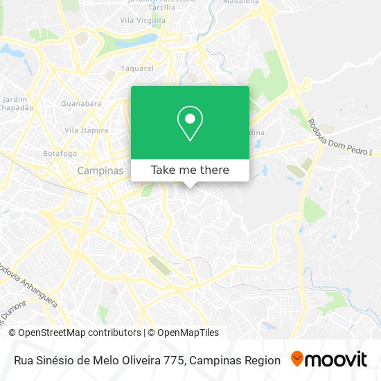 Rua Sinésio de Melo Oliveira 775 map