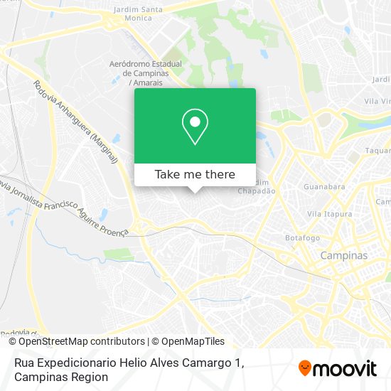 Mapa Rua Expedicionario Helio Alves Camargo 1