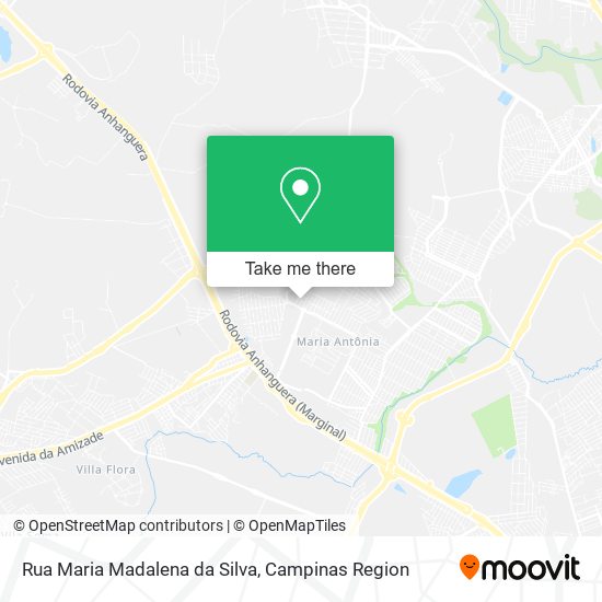 Rua Maria Madalena da Silva map