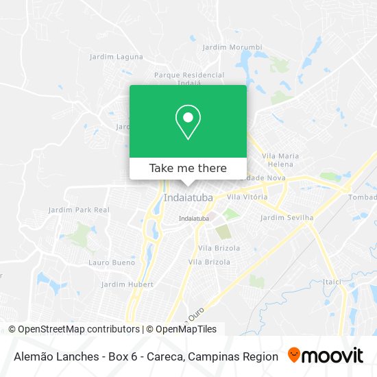 Alemão Lanches - Box 6 - Careca map