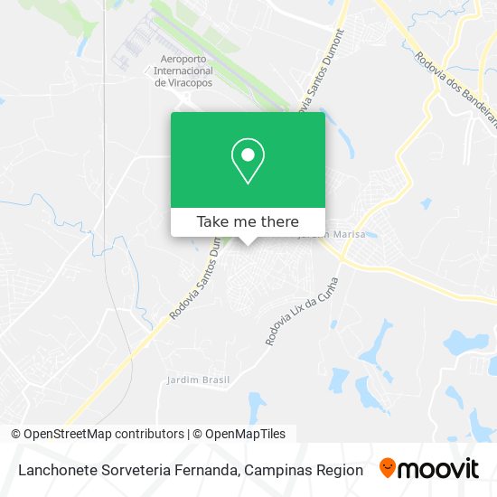 Lanchonete Sorveteria Fernanda map