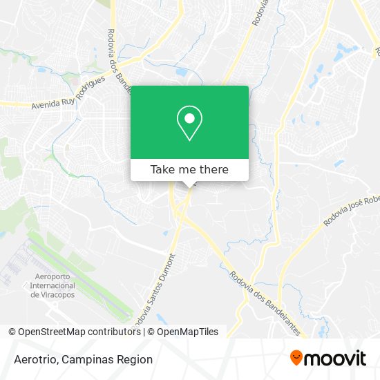 How to get to Aerotrio in Campinas by Bus?