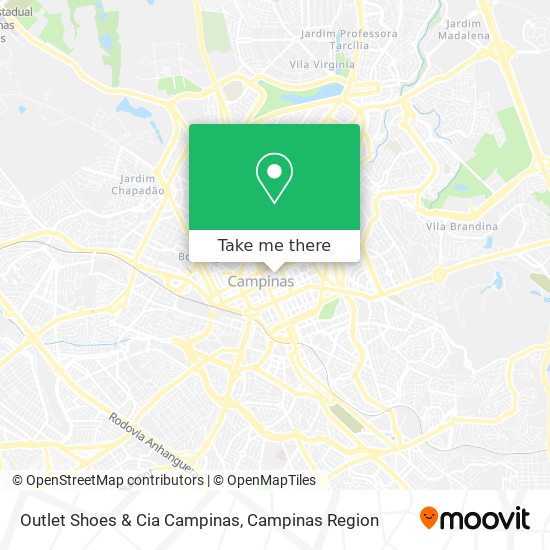 Outlet Shoes & Cia Campinas map