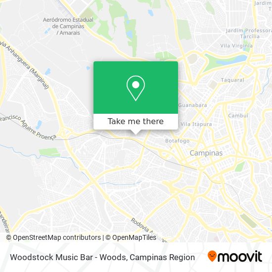 Woodstock Music Bar - Woods map