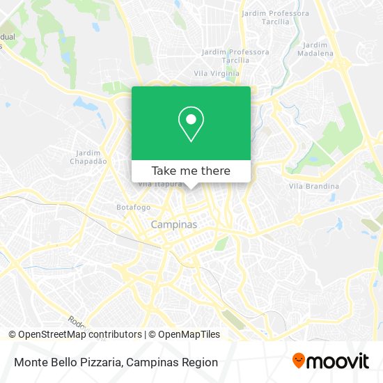 Monte Bello Pizzaria map