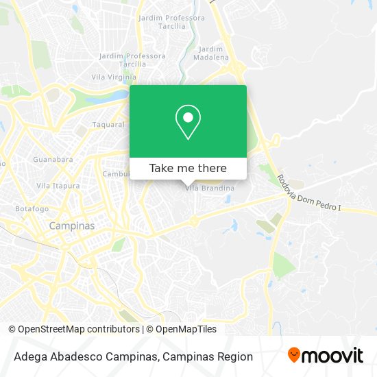 Mapa Adega Abadesco Campinas