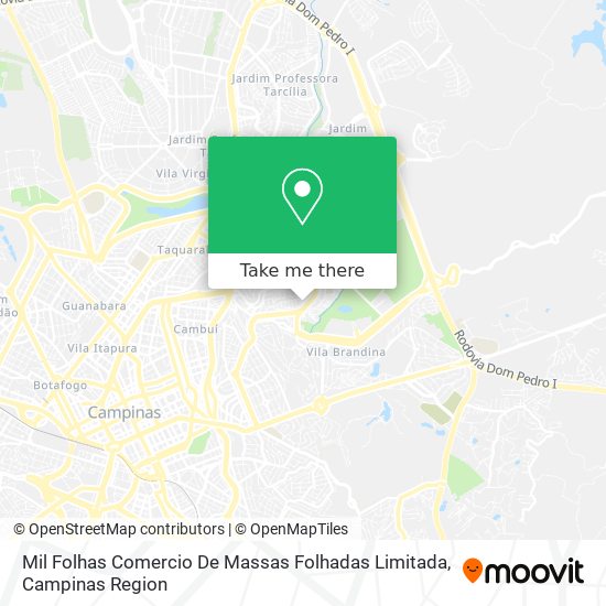 Mil Folhas Comercio De Massas Folhadas Limitada map