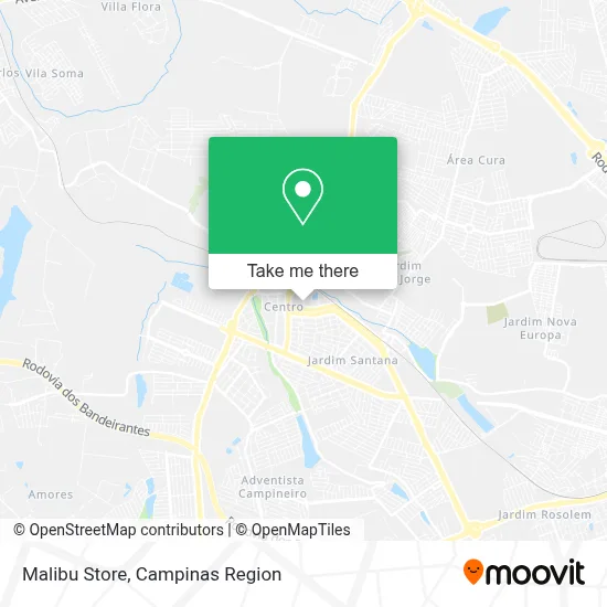 Malibu Store map