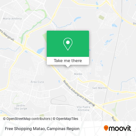 Mapa Free Shopping Matao
