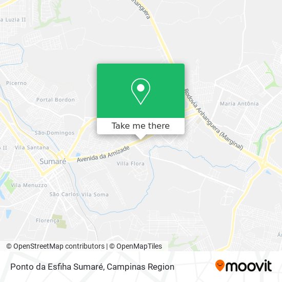 Ponto da Esfiha Sumaré map