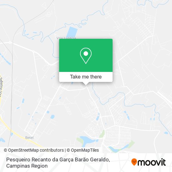 Pesqueiro Recanto da Garça Barão Geraldo map