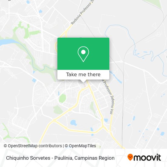 Chiquinho Sorvetes - Paulínia map
